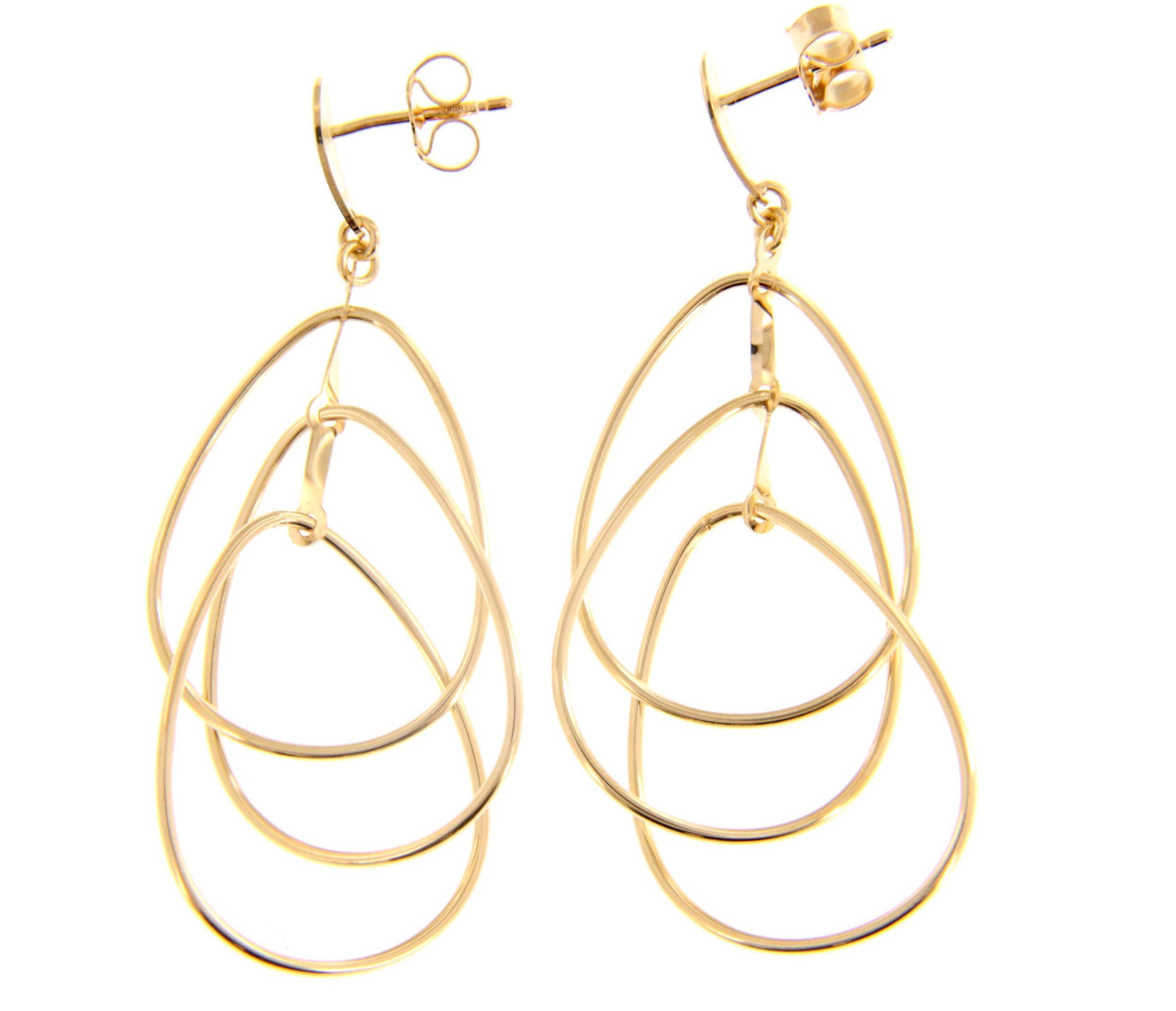Golden earrings 14k (code S241707)